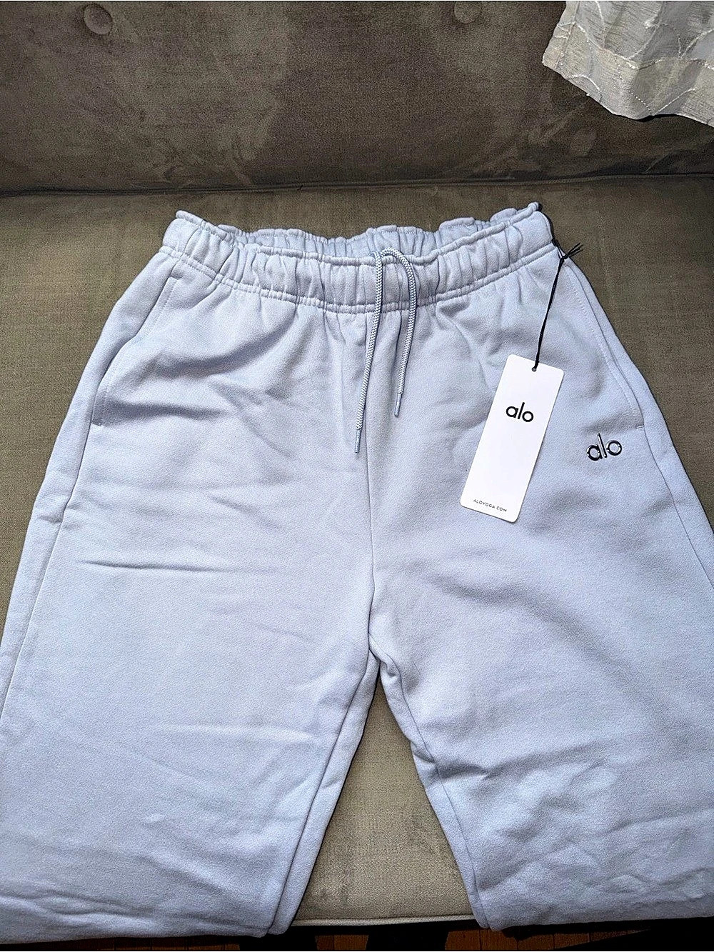 alo Fleece Joggers in Purple Small